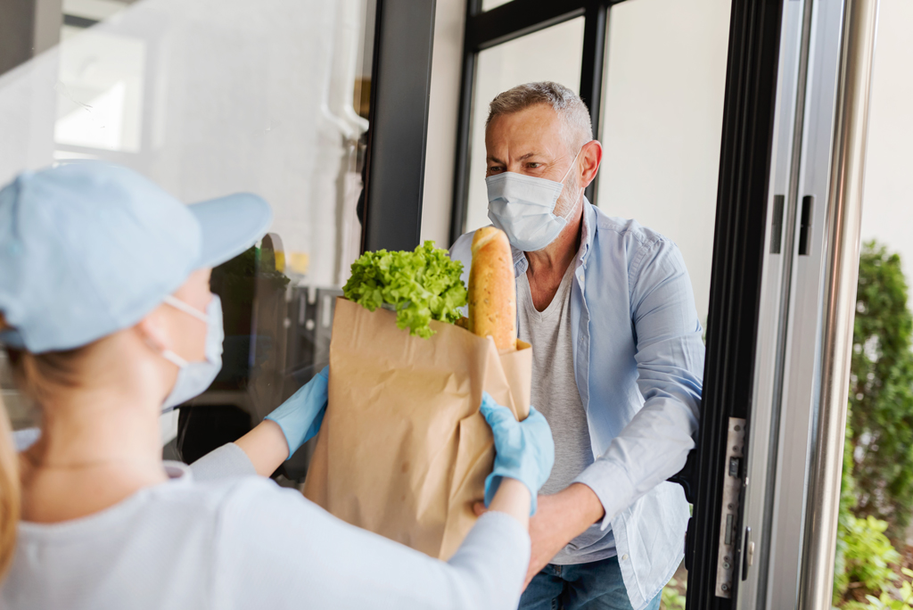 Delivering groceries during covid